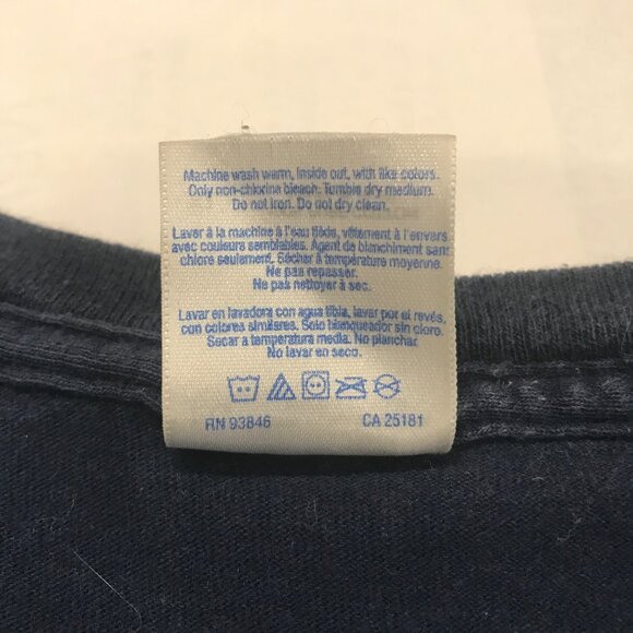 Vintage Atlanta Braves TShirt Gildan XL Navy Short Sleeve Crew Neck Cotton MLB - Picture 7 of 12